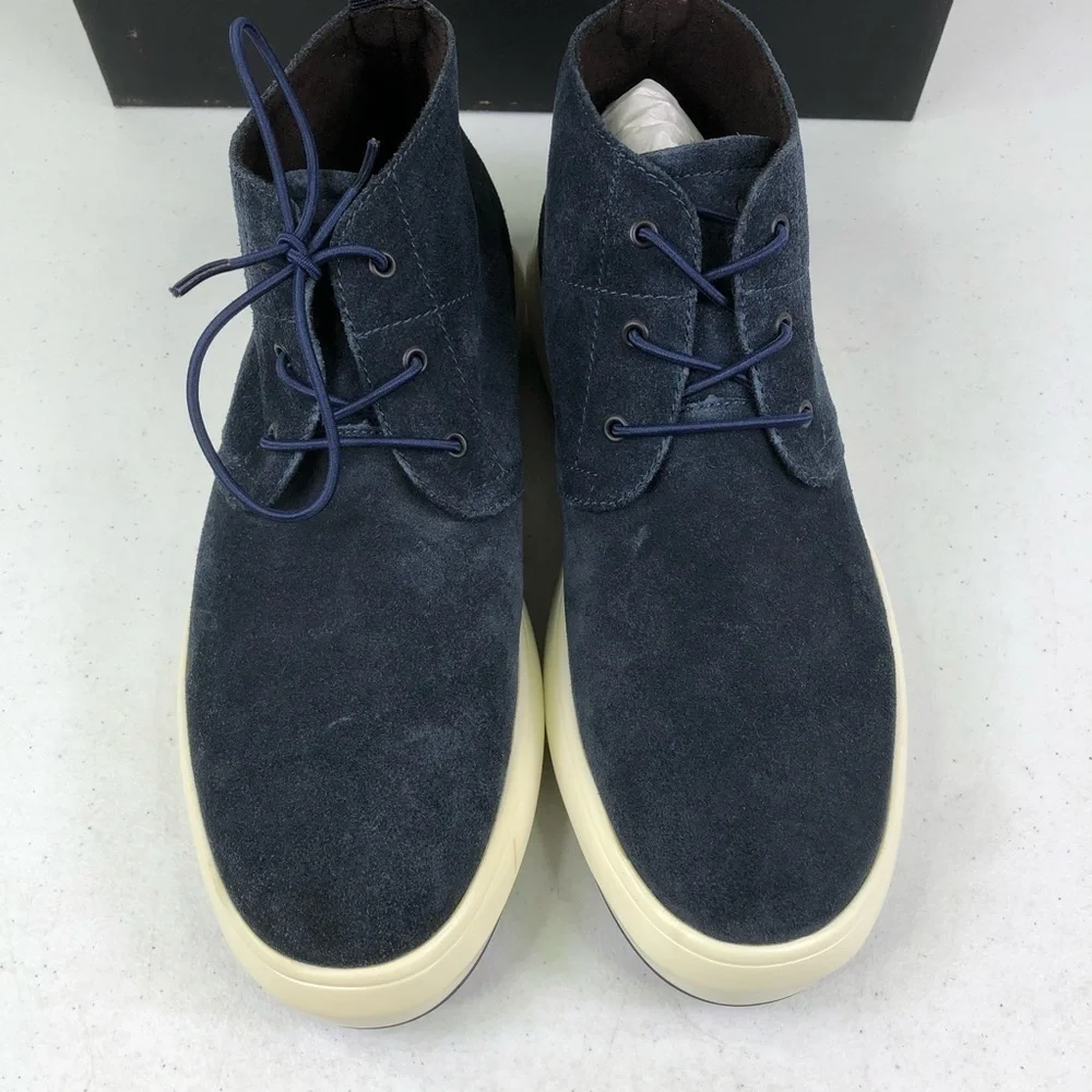 KENNETH Cole Navy The Mover Chukka Boots
